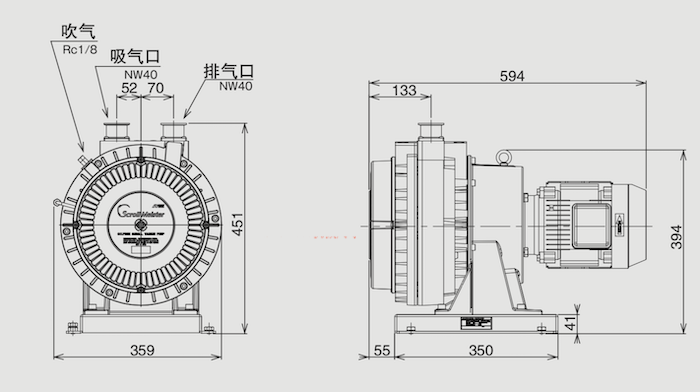 巖田真空泵ISPC-1000尺寸，維修保養