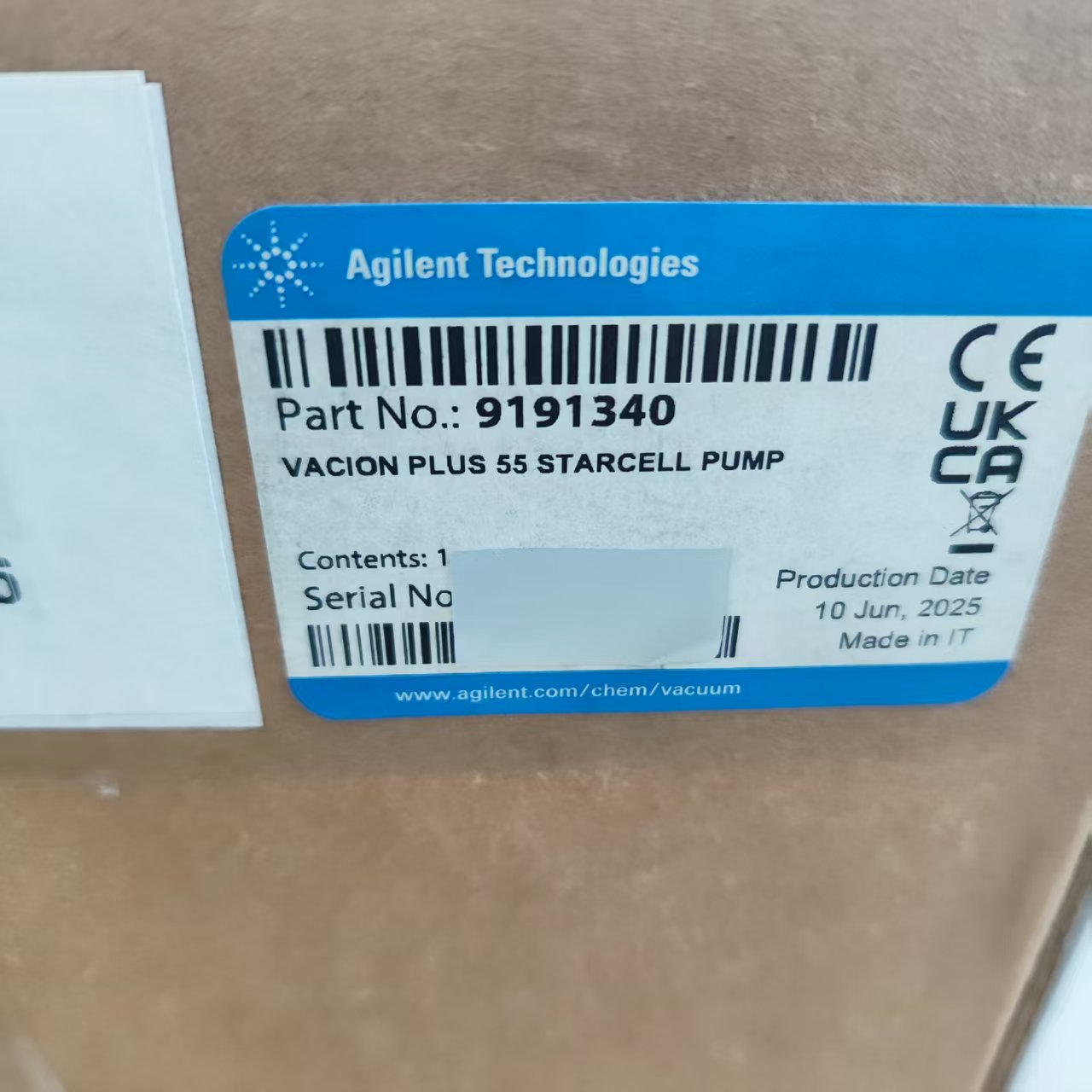 安捷倫55L中型離子泵